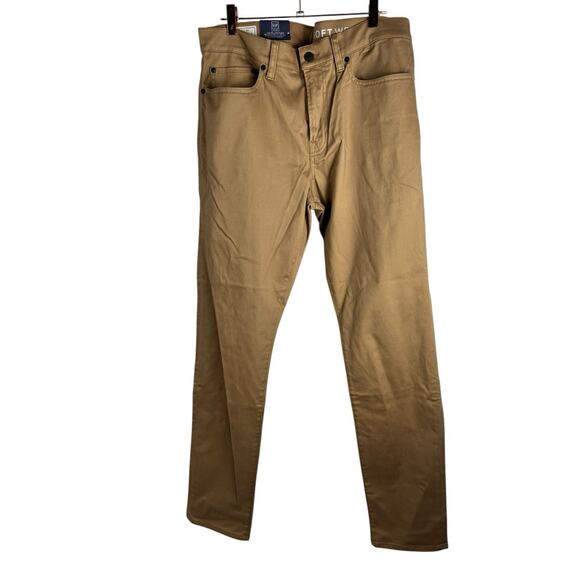 Gap Men’s Tan Tapered Soft Wear Pants Size 34x34 Khaki Work Uniform Chino New - Picture 1 of 6